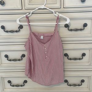 Small red and white stripped tank from old navy